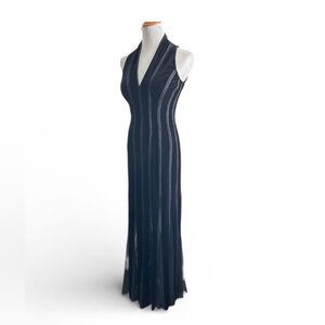 Night Way Collections Black Halter Maxi Dress